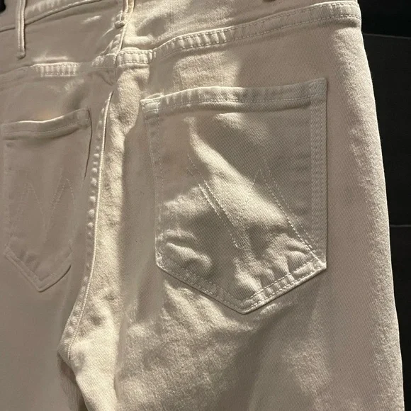 MOTHER Women's Light Tan The Hustler Ankle Fray, Size 27 - Picture 7 of 15